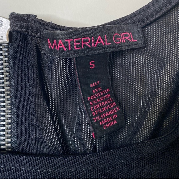 Material Girl Blue Peplum Sheath Dress size small - Picture 3 of 7